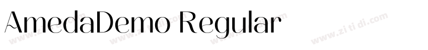 AmedaDemo Regular字体转换
